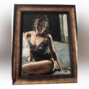 Fabian Perez Artist - Renee on Bed III print in Giclee #9/35 Framed